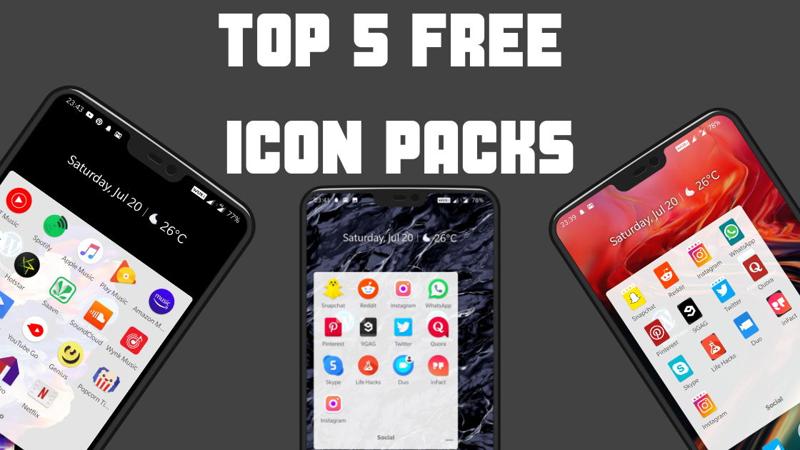 Top 5 free icon packs for Android