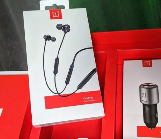OnePlus 7 Pro leaked packaging image shows Bullets Wireless 2, 30W car Warp Charger OnePlus 7 Pro packaging
