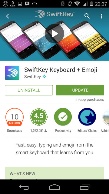 swiftkey update