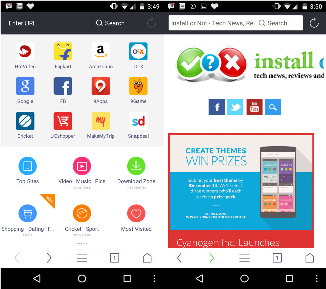 Install or Not : UC Browser v10 gets a refreshed UI update